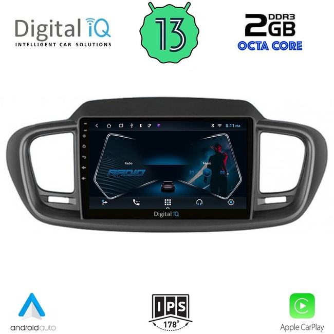 DIGITAL IQ RTC 5319_CPA (10inc) MULTIMEDIA TABLET for KIA SORENTO mod. 2014-2020