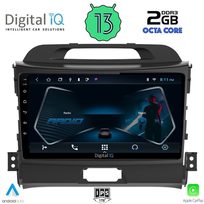 DIGITAL IQ RTC 5325_CPA (9inc) MULTIMEDIA TABLET for KIA SPORTAGE mod. 2010-2015