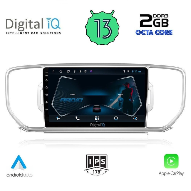 DIGITAL IQ RTC 5326_CPA (9inc) MULTIMEDIA TABLET for KIA SPORTAGE mod. 2015-2018