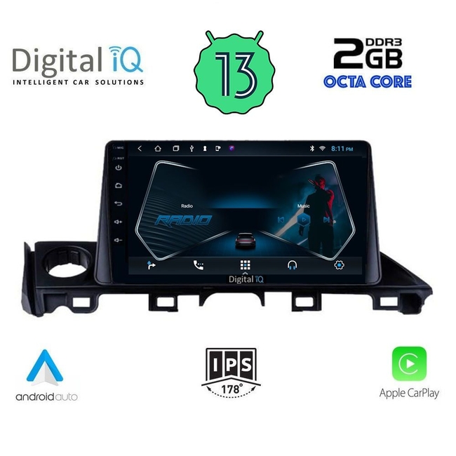 DIGITAL IQ RTC 5379_CPA (9inc) MULTIMEDIA TABLET for MAZDA 6 mod. 2017-2020