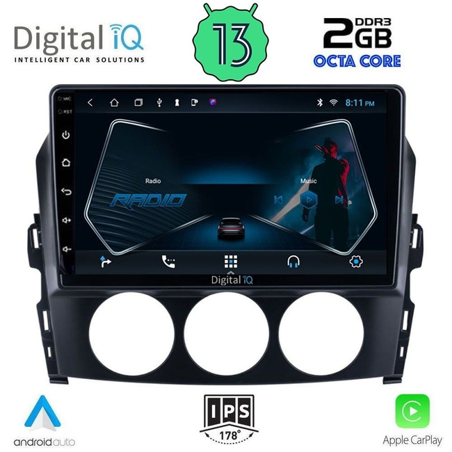 DIGITAL IQ RTC 5392_CPA (9inc) MULTIMEDIA TABLET for MAZDA MX5 mod. 2005-2015