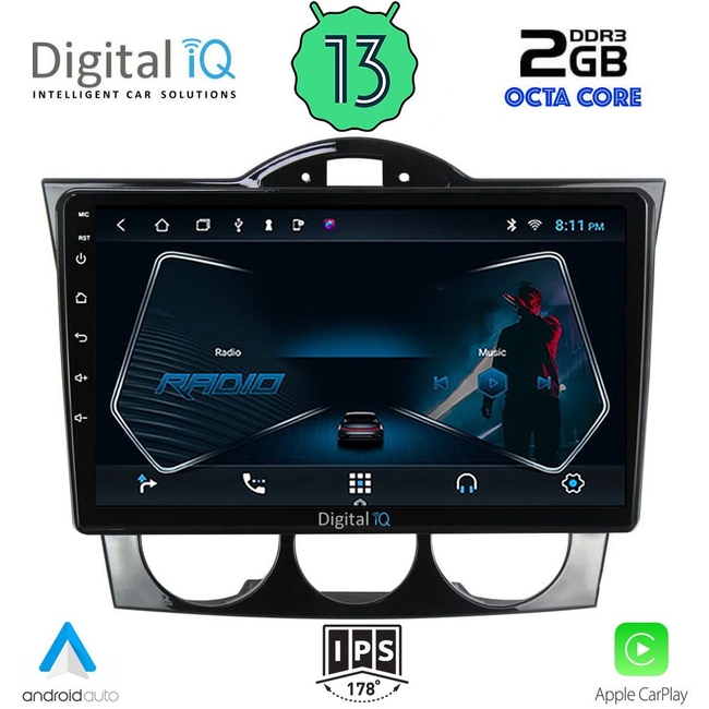 DIGITAL IQ RTC 5394_CPA (9inc) MULTIMEDIA TABLET for MAZDA RX8 mod. 2001-2008