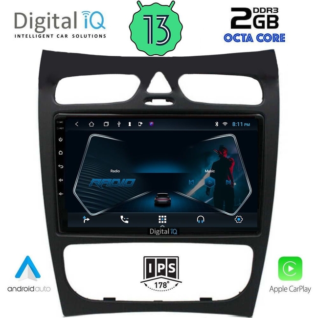 DIGITAL IQ RTC 5406_CPA (9inc) MULTIMEDIA TABLET for MERCEDES CLK (W209) mod. 2000-2004