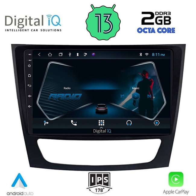 DIGITAL IQ RTC 5408_CPA (9inc) MULTIMEDIA TABLET for MERCEDES E (W211) – CLS (W219) mod. 2003-2009