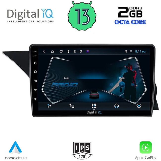 DIGITAL IQ RTC 5412_CPA (NTG 4.5) (9inc) MULTIMEDIA TABLET for MERCEDES GLK (X204) mod. 2013-2017