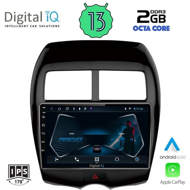 DIGITAL IQ RTC 5430_CPA (10inc) MULTIMEDIA TABLET for MITSUBISHI ASX mod. 2009&gt; - PEUGEOT 4008 mod. 2012-2018