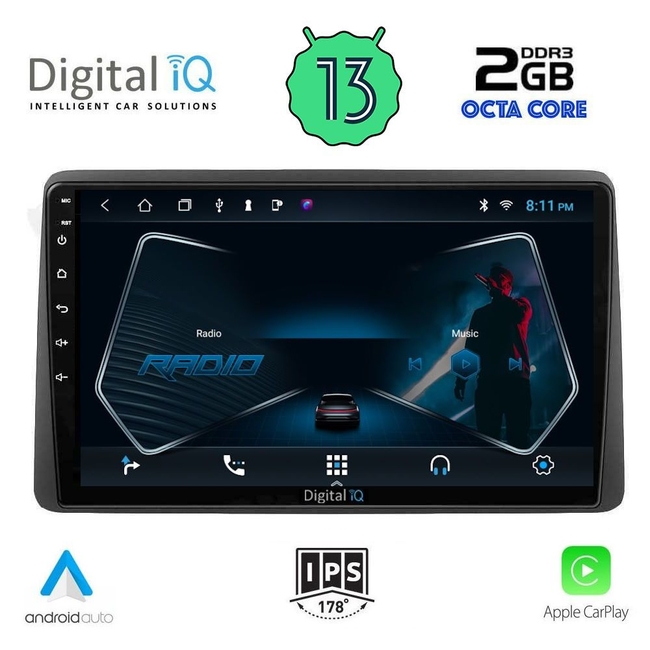 DIGITAL IQ RTC 5450_CPA (10inc) MULTIMEDIA TABLET for NISSAN NAVARA D22 mod. 1998-2004