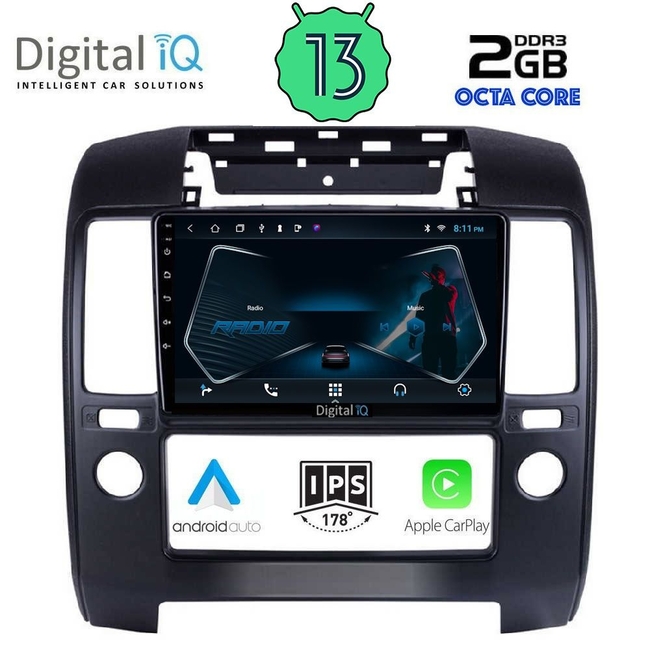 DIGITAL IQ RTC 5454_CPA A/C (9inc) MULTIMEDIA TABLET for NISSAN NAVARA D40 mod. 2006-2011 με A/C