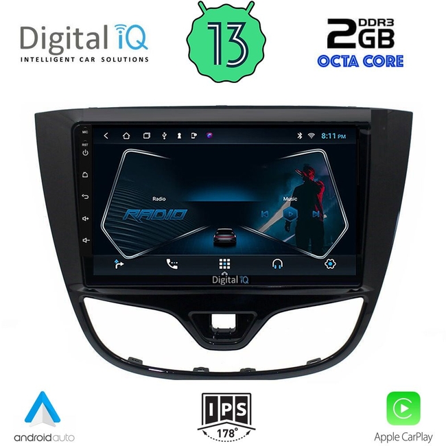 DIGITAL IQ RTC 5489_CPA (10inc) MULTIMEDIA TABLET for OPEL KARL mod. 2014-2019