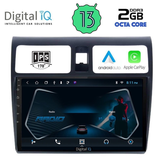 DIGITAL IQ RTC 5684_CPA (10inc) MULTIMEDIA TABLET for SUZUKI SWIFT mod. 2005-2011