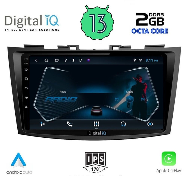 DIGITAL IQ RTC 5685_CPA (9inc) MULTIMEDIA TABLET for SUZUKI SWIFT mod. 2011-2016