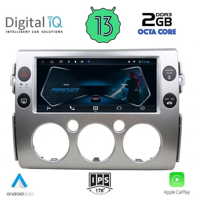 DIGITAL IQ RTC 5717_CPA (9inc) MULTIMEDIA TABLET for TOYOTA FJ CRUISER mod. 2007-2013