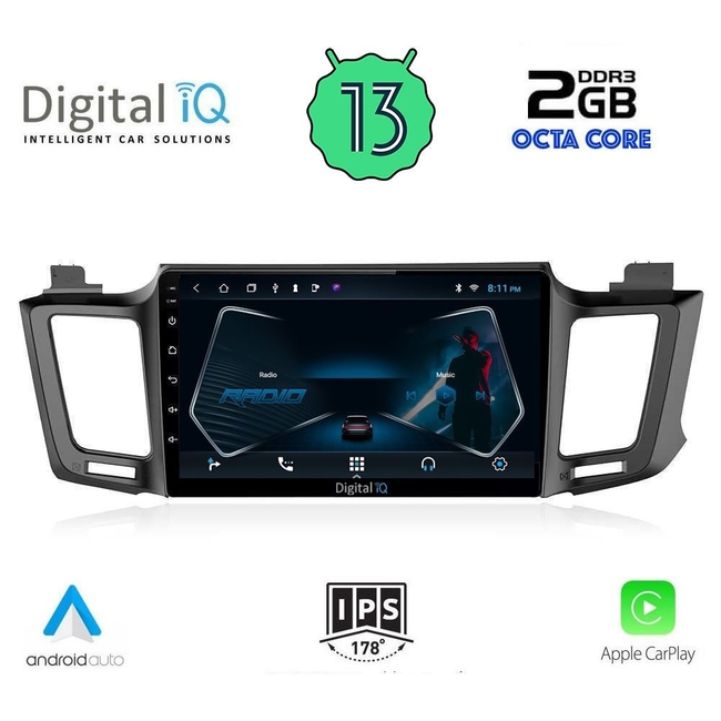 DIGITAL IQ RTC 5733_CPA (10inc) MULTIMEDIA TABLET for TOYOTA RAV 4 mod. 2013-2019