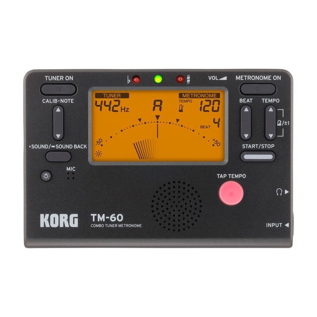 Korg TM-60 Digital Tuner/Metronome - Black