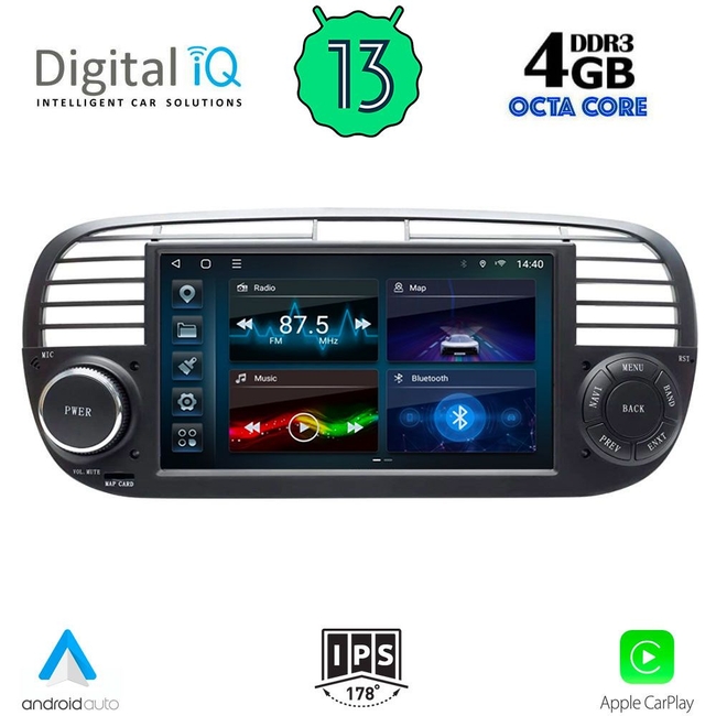 DIGITAL IQ TPF 397_CPA (7” DECK) MULTIMEDIA OEM FIAT 500 mod. 2007-2015