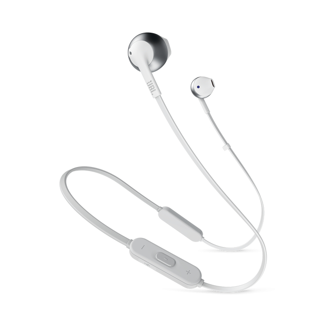 JBL T205BT Earbud Bluetooth Silver