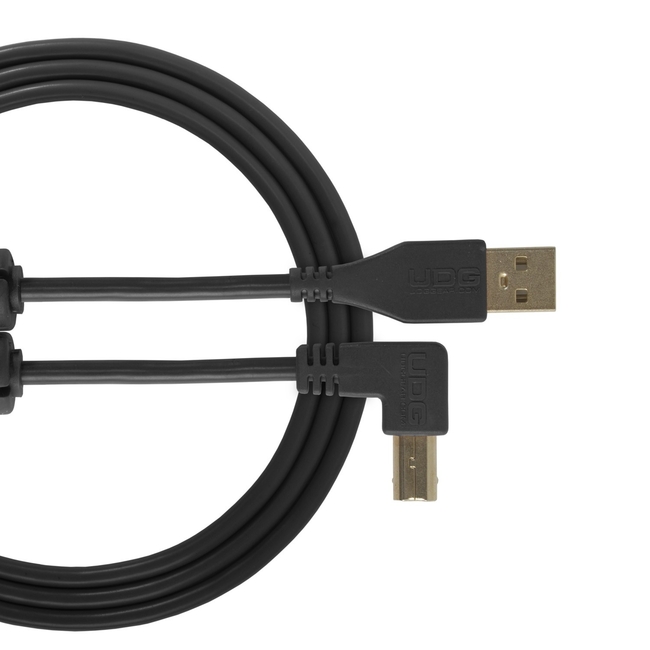 UDG U95006BL Ultimate Audio Cable USB 2.0 A-B Black Angled - 3m