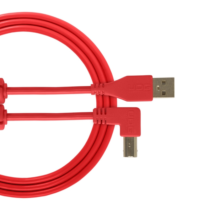UDG U95004RD Ultimate Audio Cable USB 2.0 A-B Red Angled - 1m