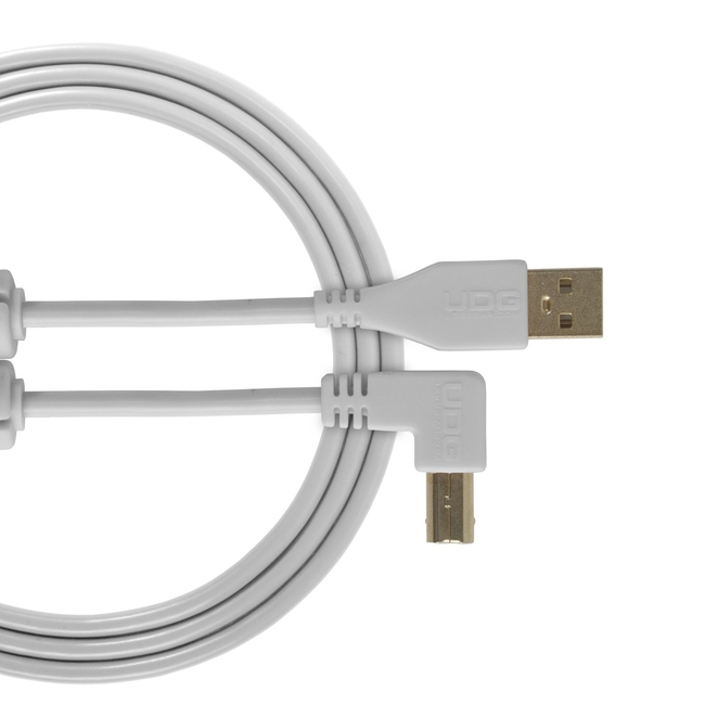 UDG U95004WT Ultimate Audio Cable USB 2.0 A-B White Angled - 1m
