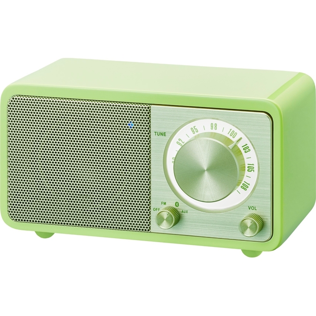 Sangean WR-7 Green (Genuine Mini) - Ραδιόφωνο Bluetooth με ξύλινη καμπίνα 