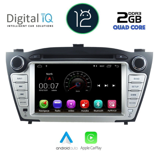 DIGITAL IQ X332M_GPS (7'' DVD) MULTIMEDIA OEM HYUNDAI IX35 mod. 2010-2015