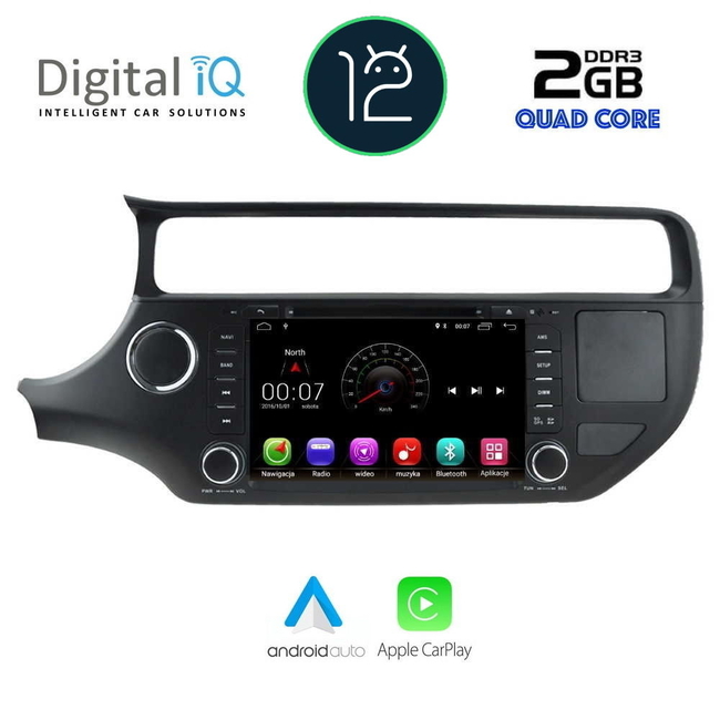 DIGITAL IQ X369M_CPA (8'' DVD) MULTIMEDIA for  KIA RIO mod. 2015-2017