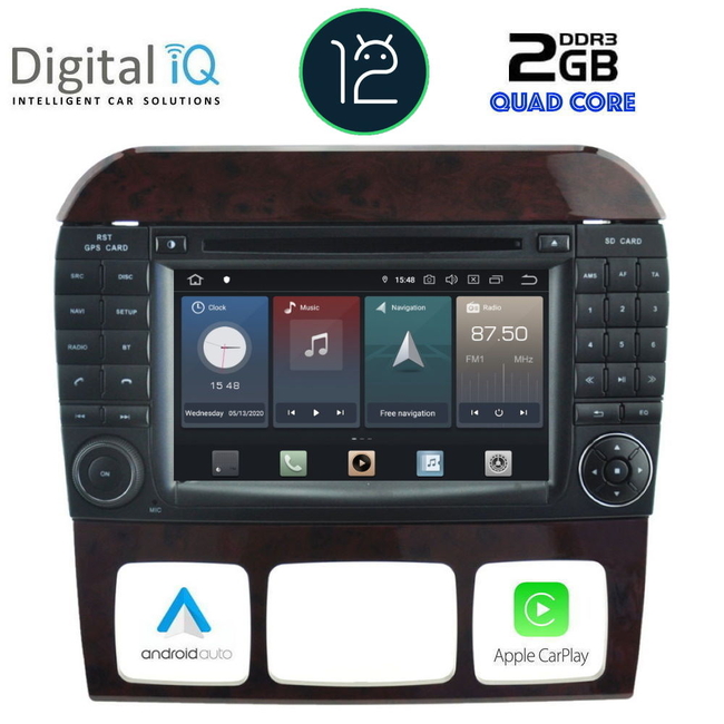 DIGITAL IQ X448_GPS (7'' DVD) MULTIMEDIA OEM MERCEDES S  (W220) mod. 1998-2005